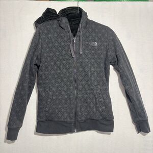 The North Face Reversible Hoodie Woman’s MED Black Geometric